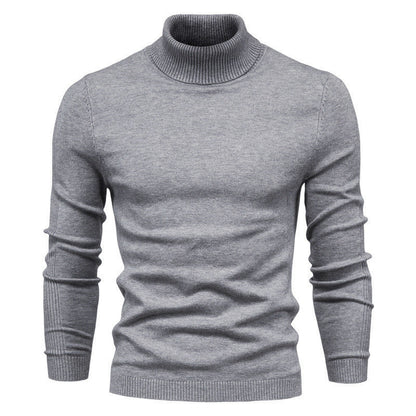 Pull col roulé homme Maille fine Style optimal