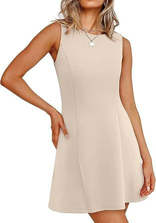 Robe d'été femme trapèze élégante courte