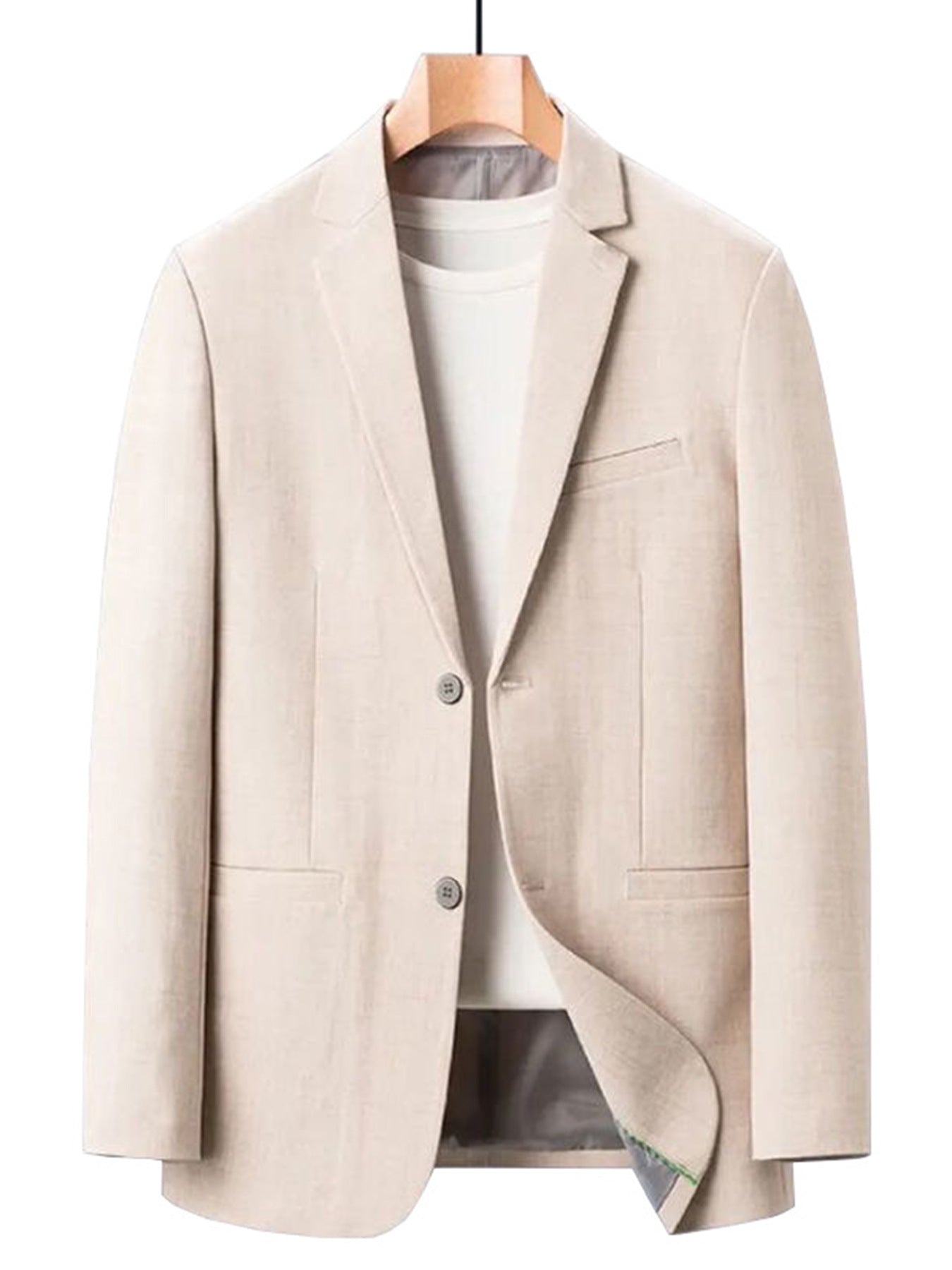 Blazer en lin élégant pour femme, vêtements d'été