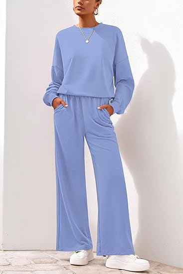Pantalon de survêtement femme Confortable Jambes larges Coupe décontractée