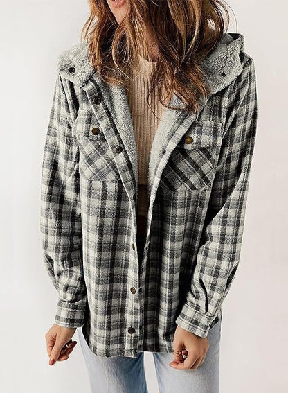 Manteau femme laine capuche peluche
