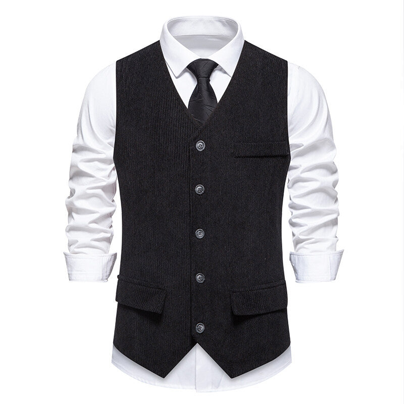 Gilet homme élégant structuré moderne ajusté