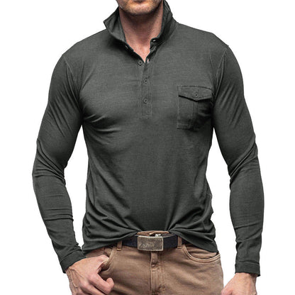 Chemise homme manches longues style moderne