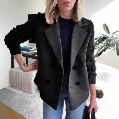 Blazer femme élégant à double boutonnage style moderne