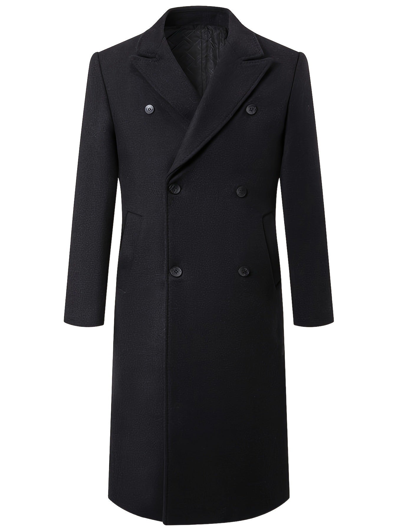 Manteau d'hiver homme double boutonnage élégant et stylé