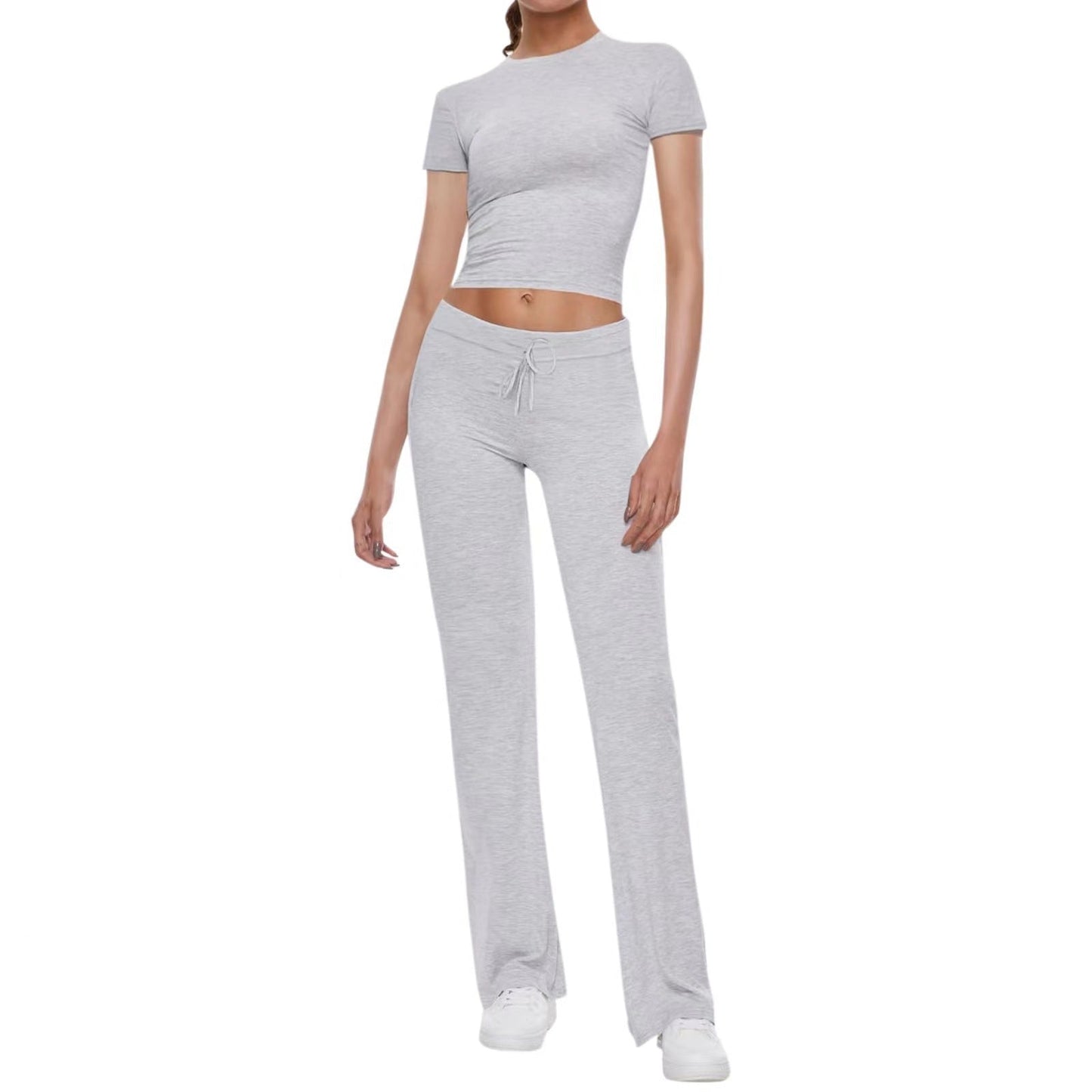 Ensemble de sport femme Crop Top et pantalon de jogging