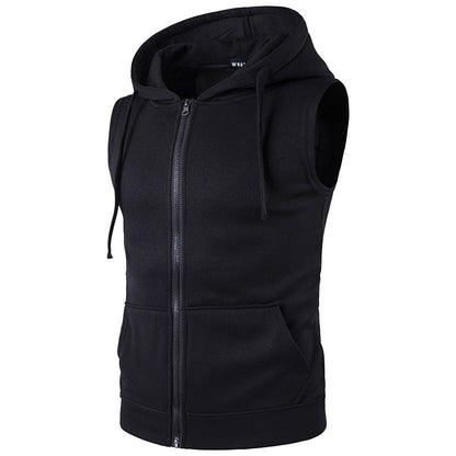 Veste à capuche pour hommes, sportive, avec poches
