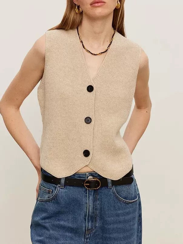 Gilet en maille doux et durable pour femme