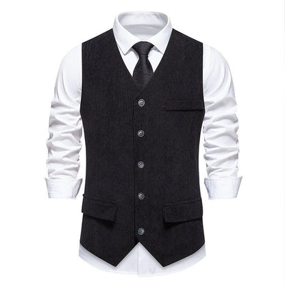 Gilet de costume homme classique à chevrons pratique