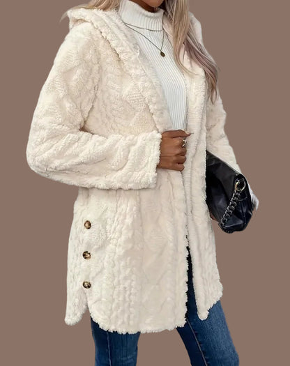 Veste Sherpa Femme Chaude Capuche