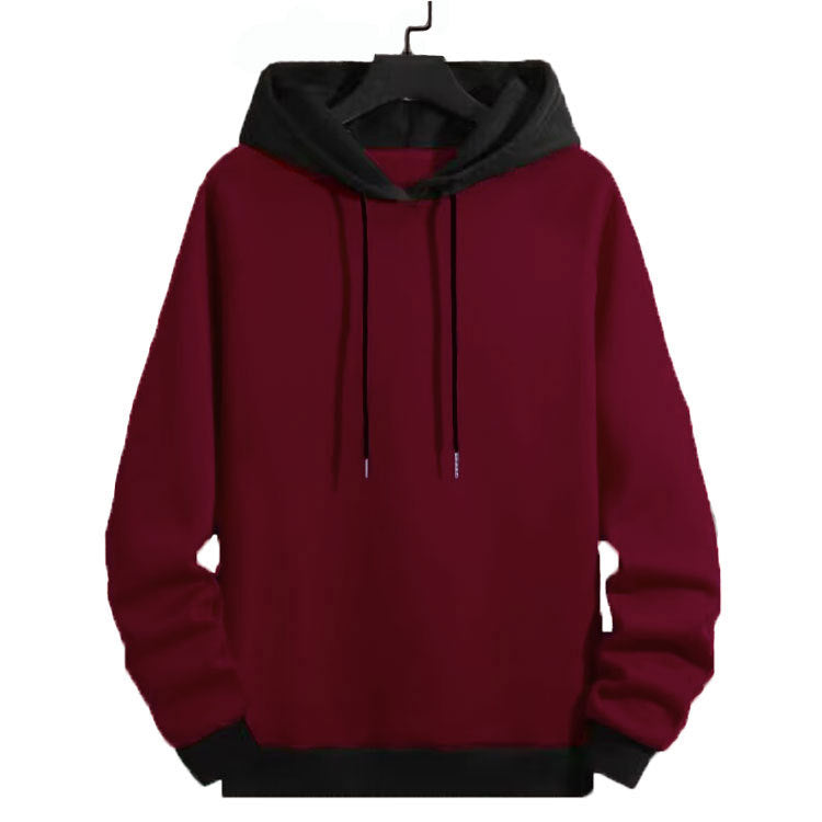 Sweat à capuche pour homme, sportif, manches contrastées