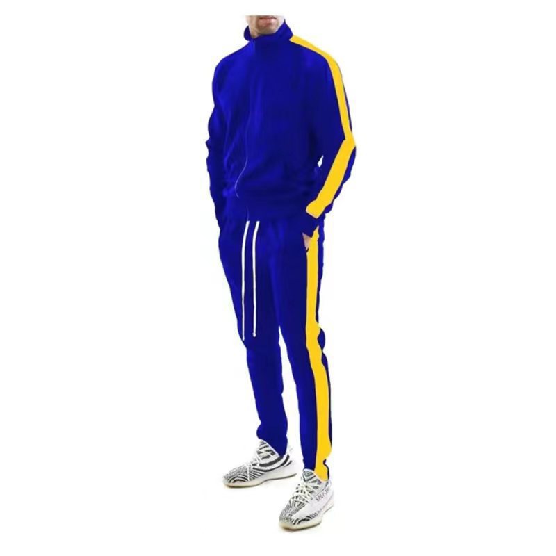 Survêtement de sport fonctionnel pour homme avec bandes contrastantes