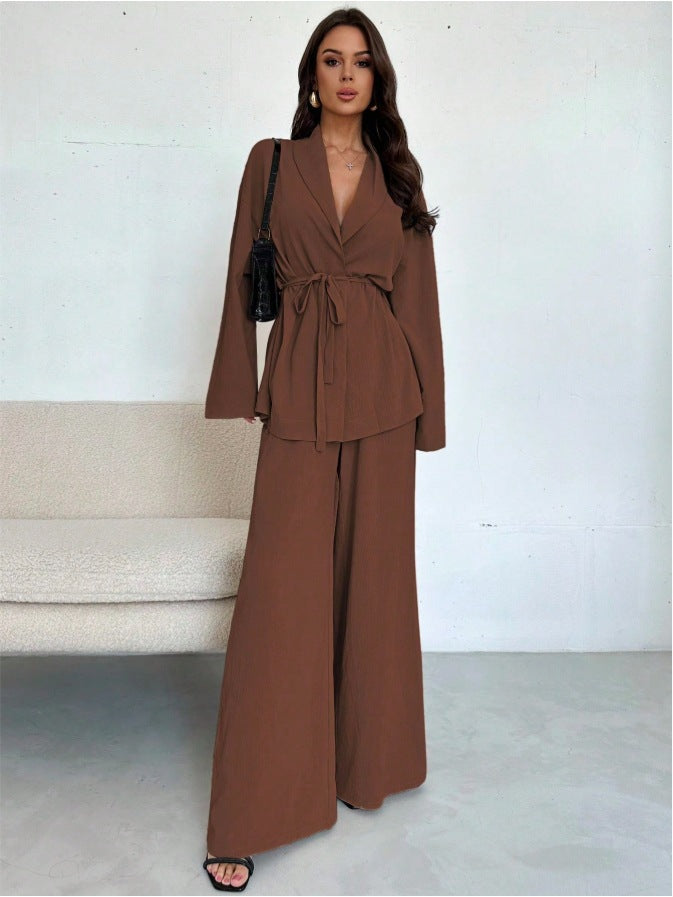 Combinaison élégante oversize pour femme avec taille ajustée et jambes larges