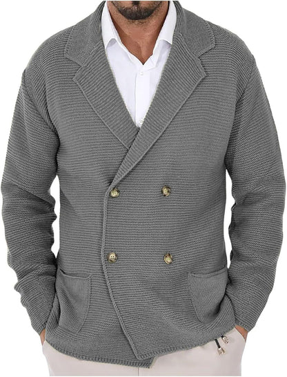 Cardigan Homme Moderne Tendance Avec Poches