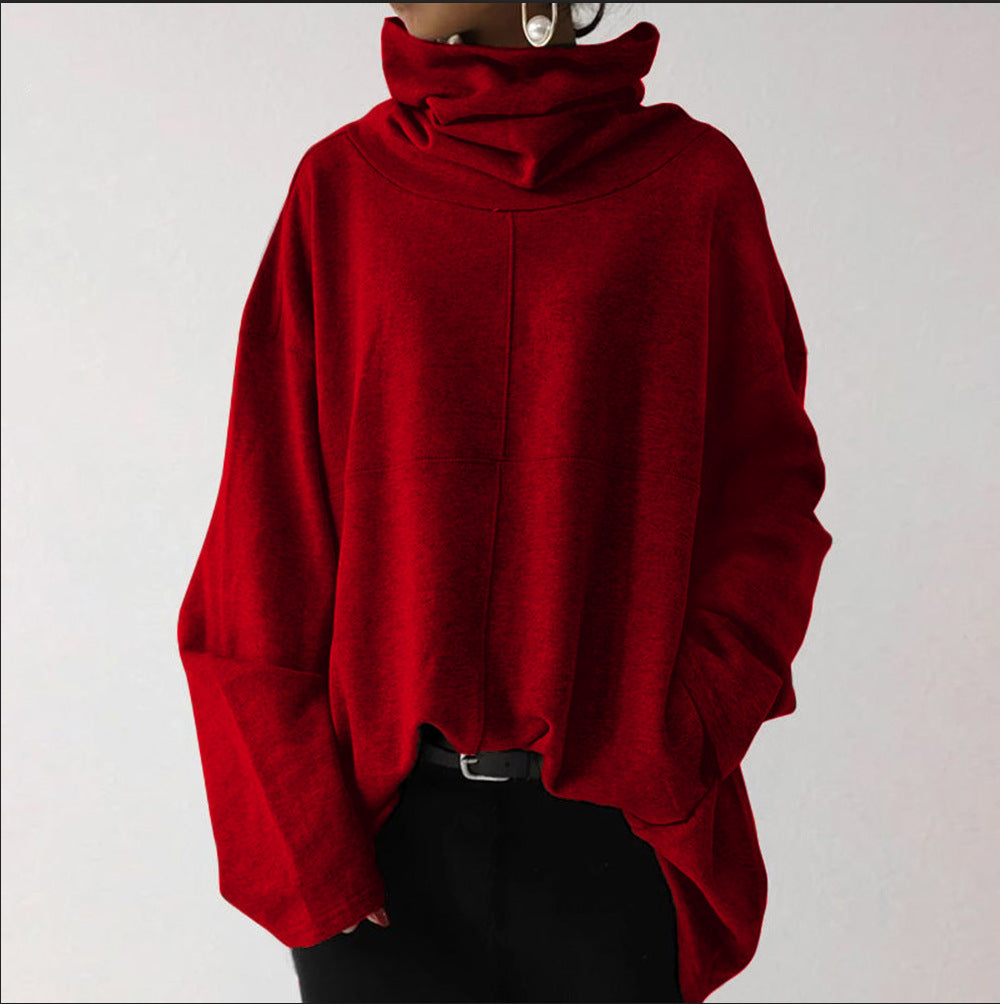 Pull à col roulé uni tendance