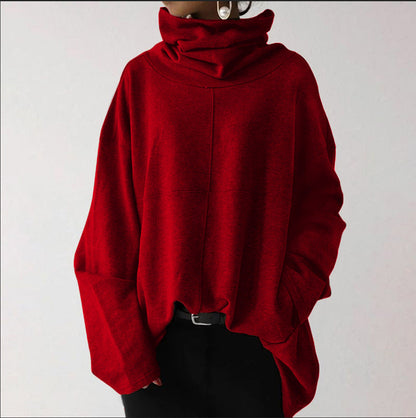 Pull à col roulé uni tendance