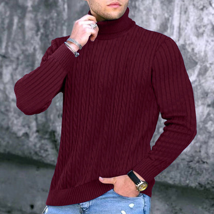 Col roulé homme moderne texturé