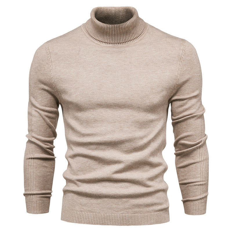 Pull col roulé homme Maille fine Style optimal