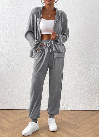 Ensemble sport-détente femme Sweat à capuche et pantalon de jogging