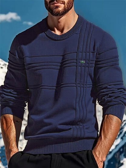 Pull en maille homme design texturé moderne