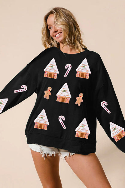 Robe de Noël Paillettes Scintillantes Haut