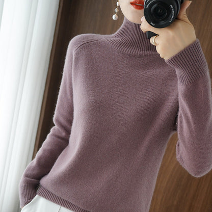 Pull col roulé femme tendance