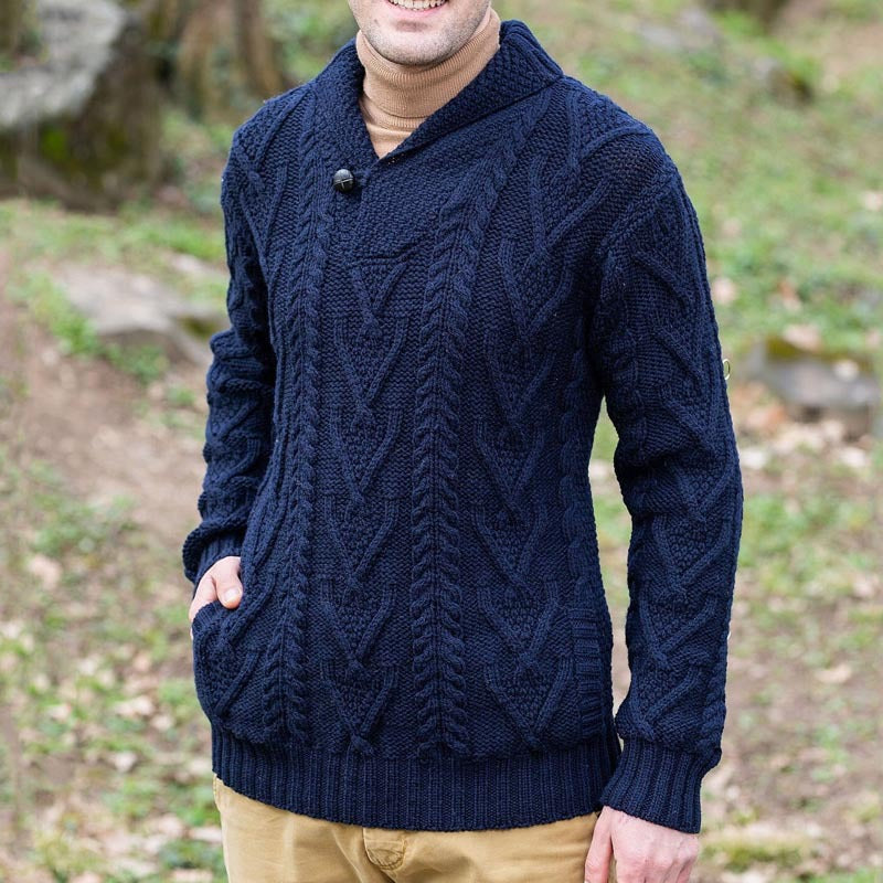 Pull Homme Classique Structuré Moderne