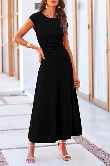 Robe Midi Femme Taille Haute Élégante Chaussures Femme