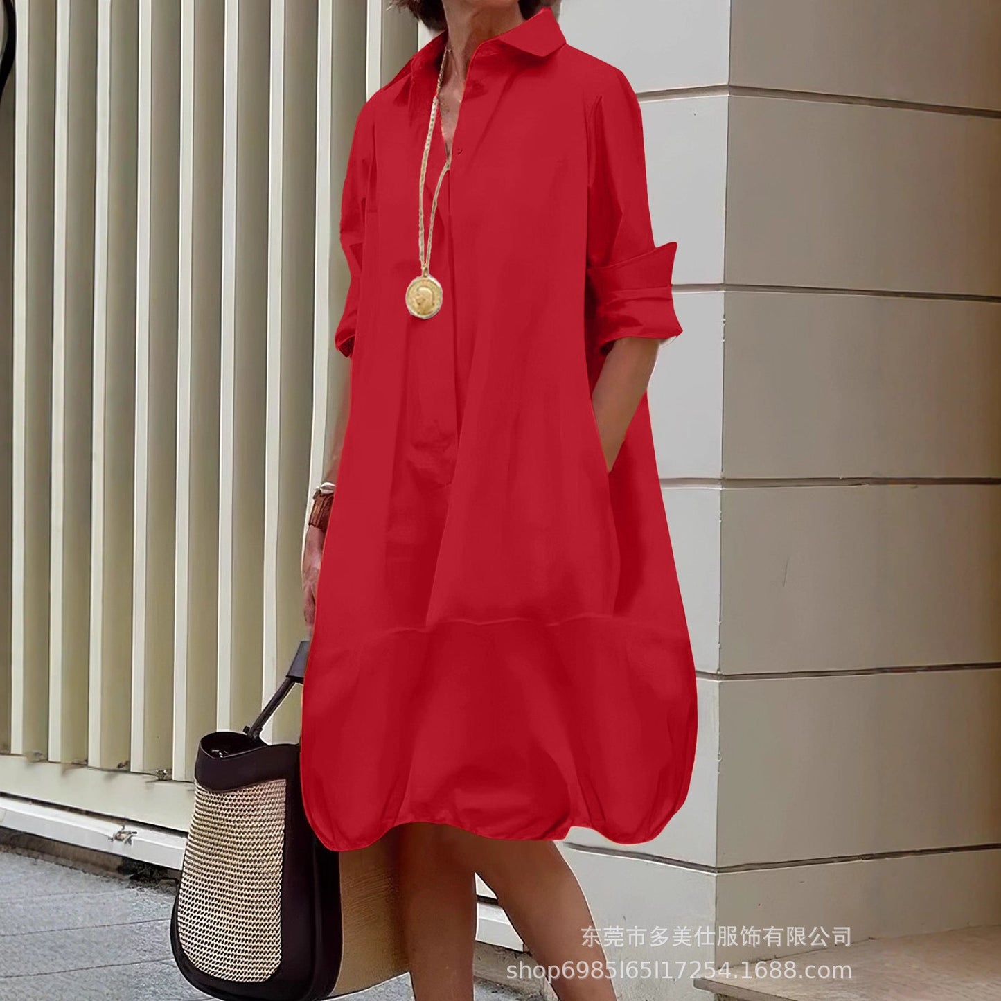 Robe d'été légère pour femme avec poches