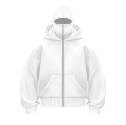 Femmes Veste à Capuche Stylée Col Haut Modèle Tendance