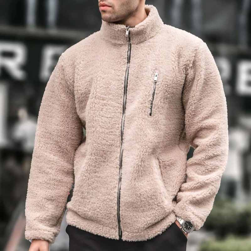 Herren Fleecejacke Warm Praktisch Reißverschluss - IdealeKleiden