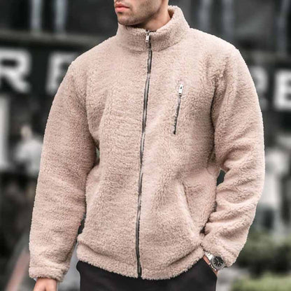 Herren Fleecejacke Warm Praktisch Reißverschluss - IdealeKleiden