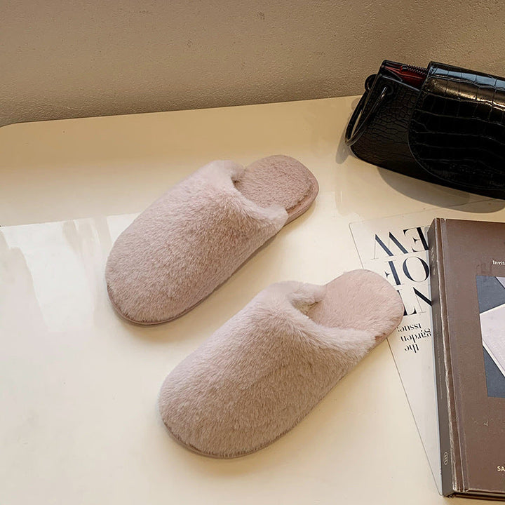 Pantoufles en peluche pour femmes, douces et confortables
