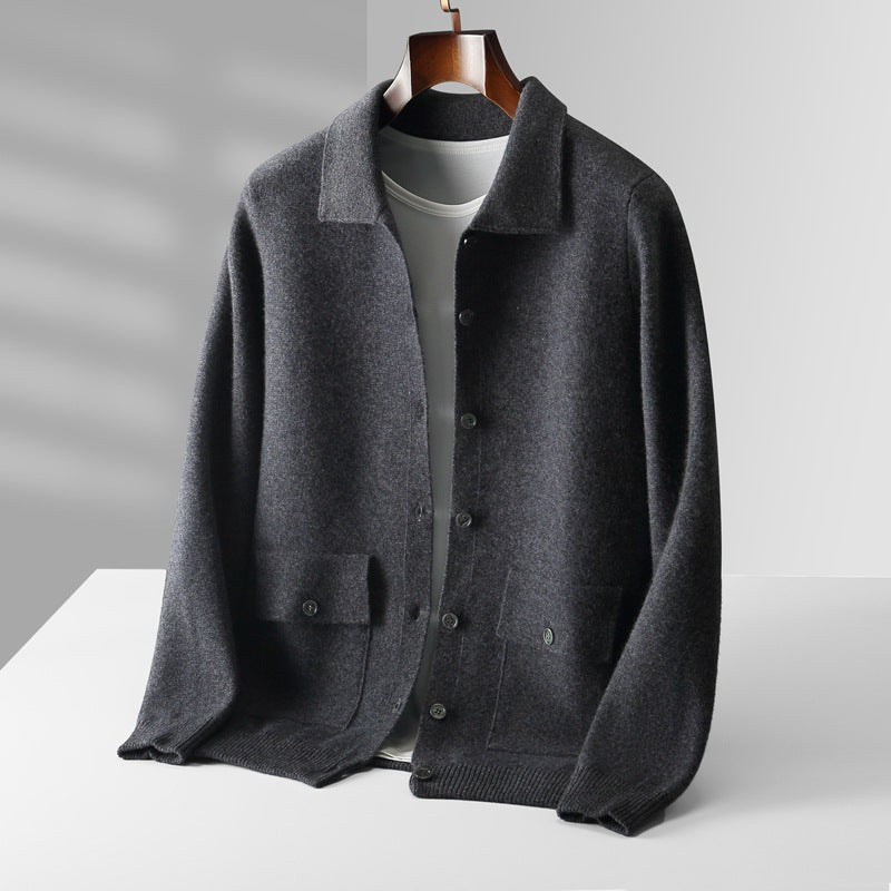 Veste d'hiver élégante noire pour homme