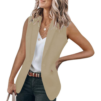 Blazer sans manches pour femme Moderne Élégant
