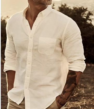 Chemise légère respirante pour homme, mode estivale
