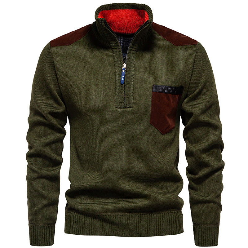 Pull pour homme col montant moderne pratique