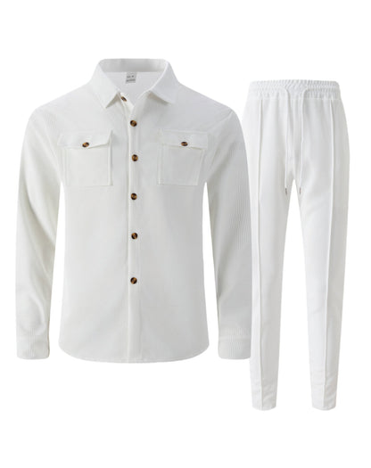 Ensemble de loisirs pour homme à carreaux style moderne