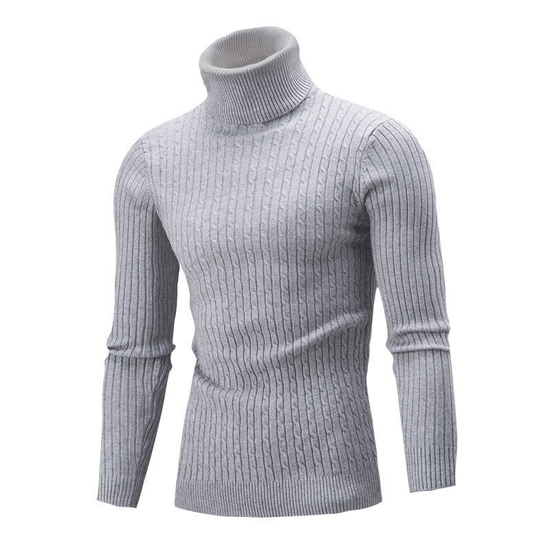 Pull à col roulé pour homme Tricot de luxe de haute qualité
