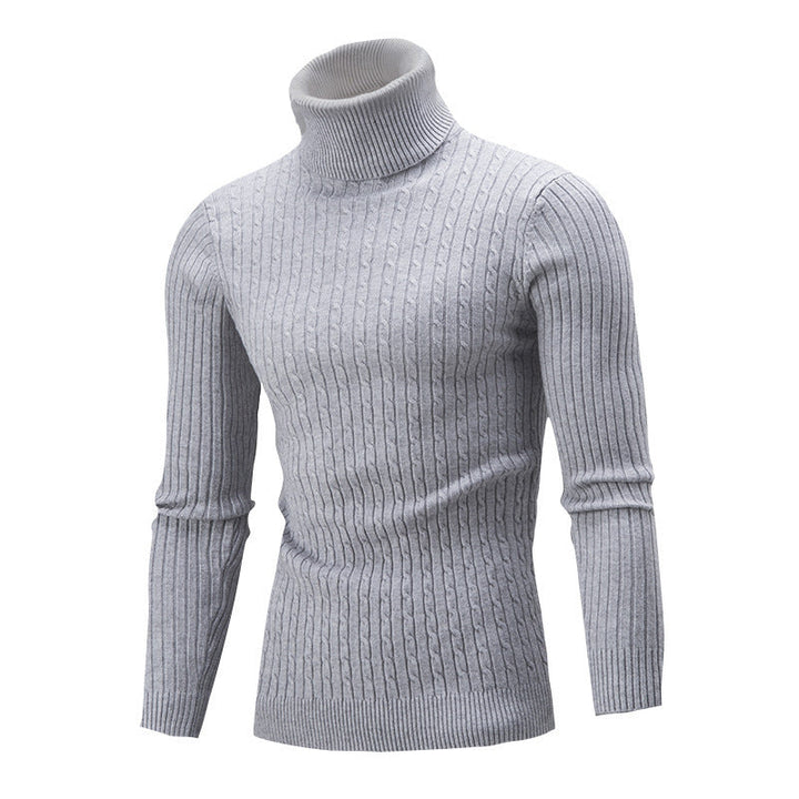 Pull à col roulé pour homme Tricot de luxe de haute qualité