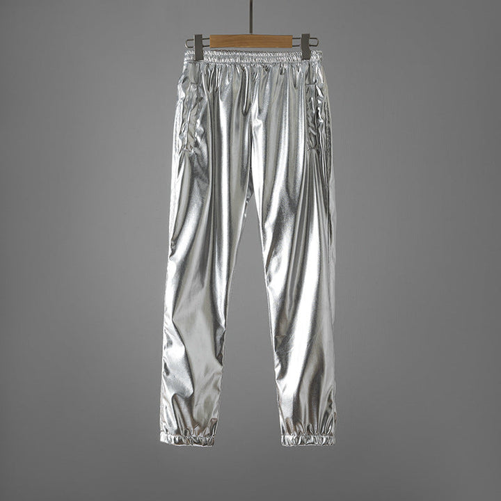 Pantalon de fitness femme Brillant Élastique Avec poches