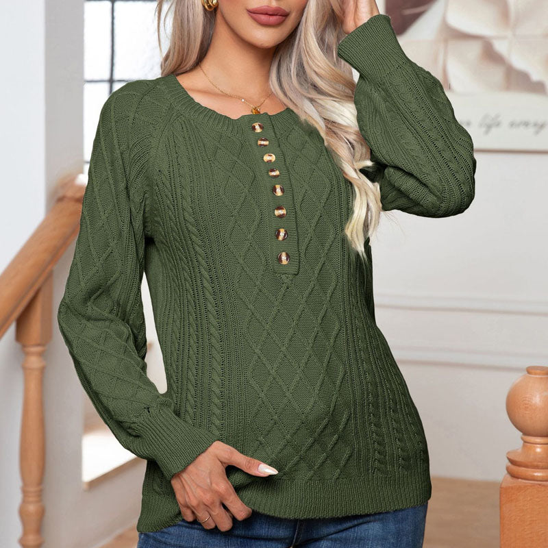 Pull-overs souples pour femmes à motif tressé