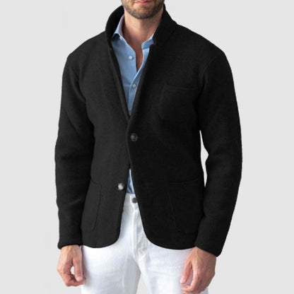 Blazers élégants homme coupe ajustée en laine mélangée