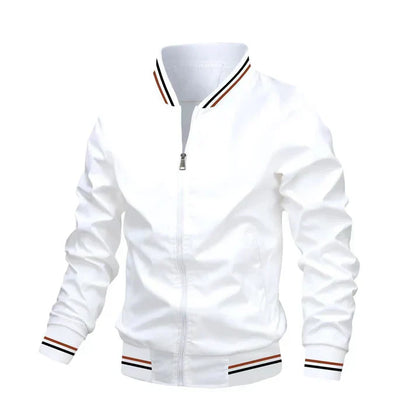 Parka moderne slim fit à col montant et fermeture éclair