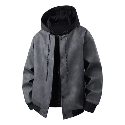 Veste de mi-saison homme moderne sportive à capuche