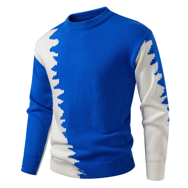 Pull-over Homme Moderne Dégradé Col Rond