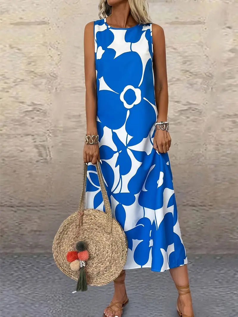 Robe d'été femme florale légèreté froncée