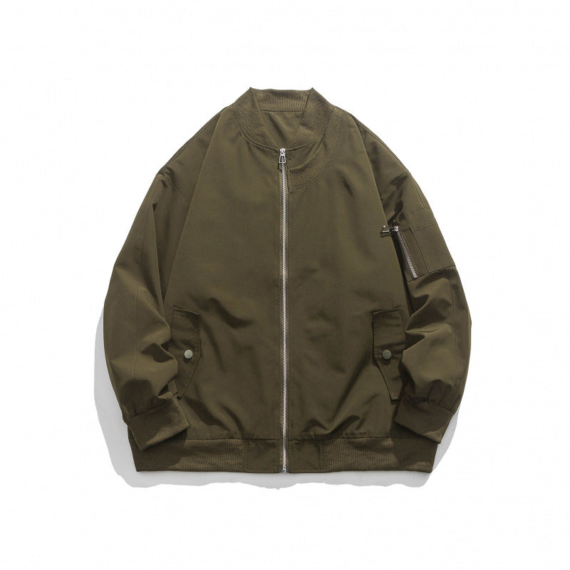 Blouson bombardier homme Confortable Fermeture éclair Poches