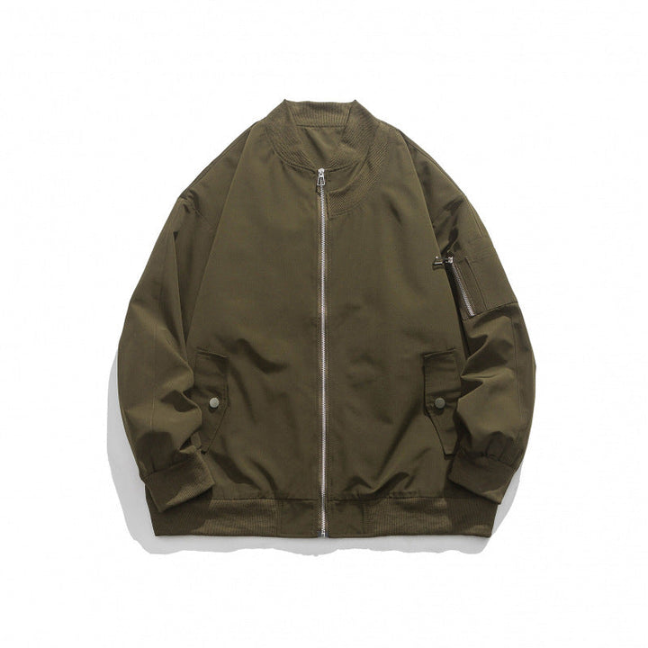 Blouson bombardier homme Confortable Fermeture éclair Poches