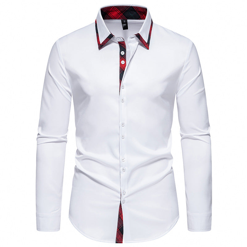 Chemise Homme Motif à Carreaux Élégant Design Moderne